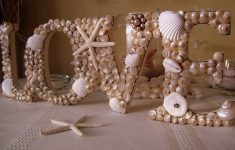 Starfish Wedding Decor Seashell Covered Love Sign Beach Wedding Diy starfish wedding decor|guidedecor.com