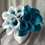 Teal Blue Wedding Decorations 100 Real Touch Calla Lily Teal Latex Calla Lilies Teal Blue Wedding Flower For Wedding Centerpieces teal blue wedding decorations|guidedecor.com