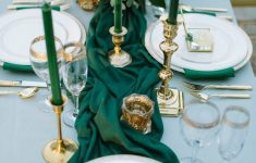 Teal Green Wedding Decorations Emerald Gold Wedding Tablescape teal green wedding decorations|guidedecor.com