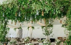 The Inspirations of Wedding Tree Decorations Hanging Greenery Installations For Your Wedding Brides
