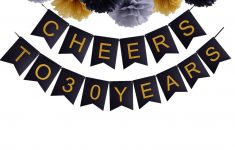 The Top 3 Best 30th Wedding Anniversary Decorations 30th Happy Birthday Cheers To 30 Years Banner For 30th Wedding