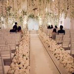 Wedding Aisle Decor All White Wedding Hanging Flowers Winter Wedding Aisle wedding aisle decor|guidedecor.com