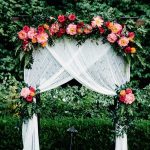 Wedding Arch Decor Chic Flowers Accented Outdoor Wedding Arch Ideas wedding arch decor|guidedecor.com