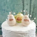 Wedding Cakes Decorations Original Personalised Perfect Pear Wedding Cake Toppers wedding cakes decorations|guidedecor.com