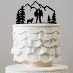 Wedding Cakes Decorations Wedding Cake Toppers Keepsakes Dog Mountain Style Natural Outdoor Themes Decor Favors Decoration Chic Classy Simple Elegant Hiking Hike Backpacking Rustic Vintage Country Ch wedding cakes decorations|guidedecor.com