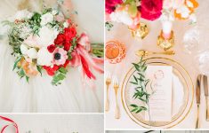 Wedding Decoration Color Ideas Romantic Poppy Red Blush And Gold Wedding Color Inspiration wedding decoration color ideas|guidedecor.com