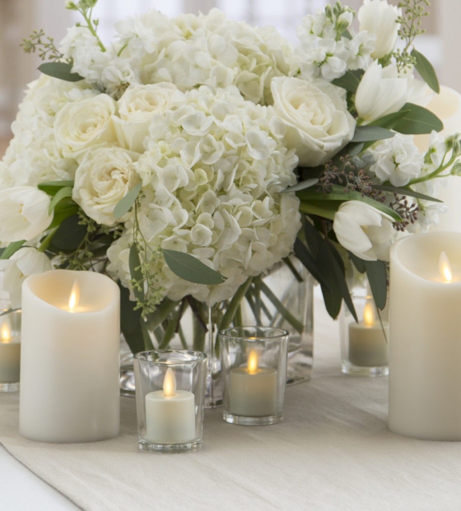 Wedding Decoration With Candles Flameless Candles Wedding Centerpiece 4 923x1024 wedding decoration with candles|guidedecor.com