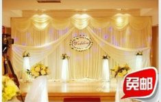 Wedding Stage Decor Wedding Stage Decoration Wedding Backdrops 3x6 Meters Ice Material Soft Wedding Backdrops Wedding Stage Decor wedding stage decor|guidedecor.com