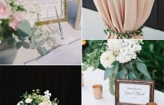 Wedding Table Decor Ideas Chic Wedding Guest Book Sign In Table Decoration Ideas For 2018 wedding table decor ideas|guidedecor.com