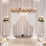 White And Pink Wedding Decorations Floral Alter Chez Wedding Venue 768x1152 white and pink wedding decorations|guidedecor.com