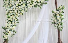 White Wedding Stage Decoration Set Wedding Backdrop Flower Artificial White43534599212 white wedding stage decoration|guidedecor.com